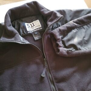 5.11 Tactical Mens XL Black Fleece Full Zip Long Sleeve Jacket Liner 48033